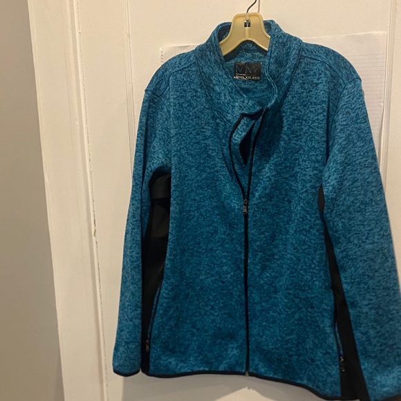 NY Collection Women's Blue Utility Jacket Plus size 2XL - Picture 4 of 8